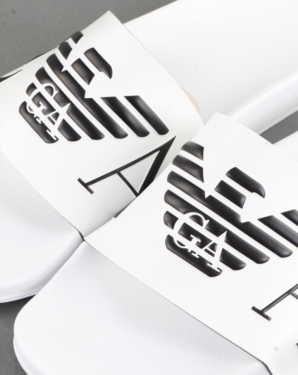 Emporio Armani Sliders White/black
