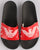 Emporio Armani Sliders Navy/Red
