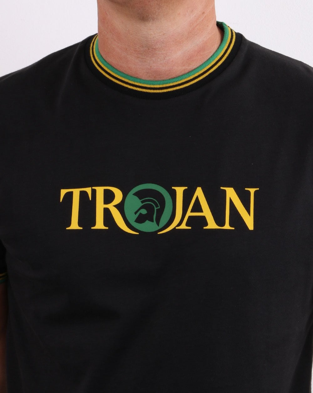 Trojan Tipped Signature T-shirt Black