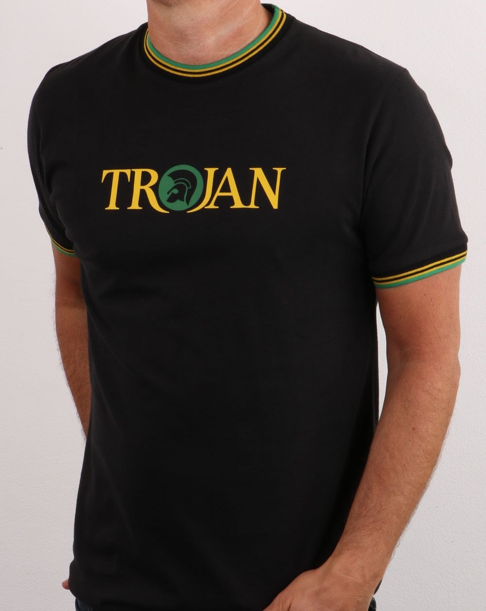 Trojan Tipped Signature T-shirt Black