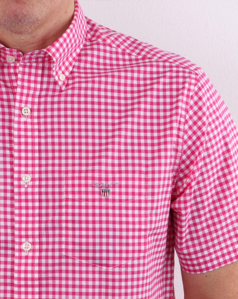 Gant Gingham Shirt Caberet Pink