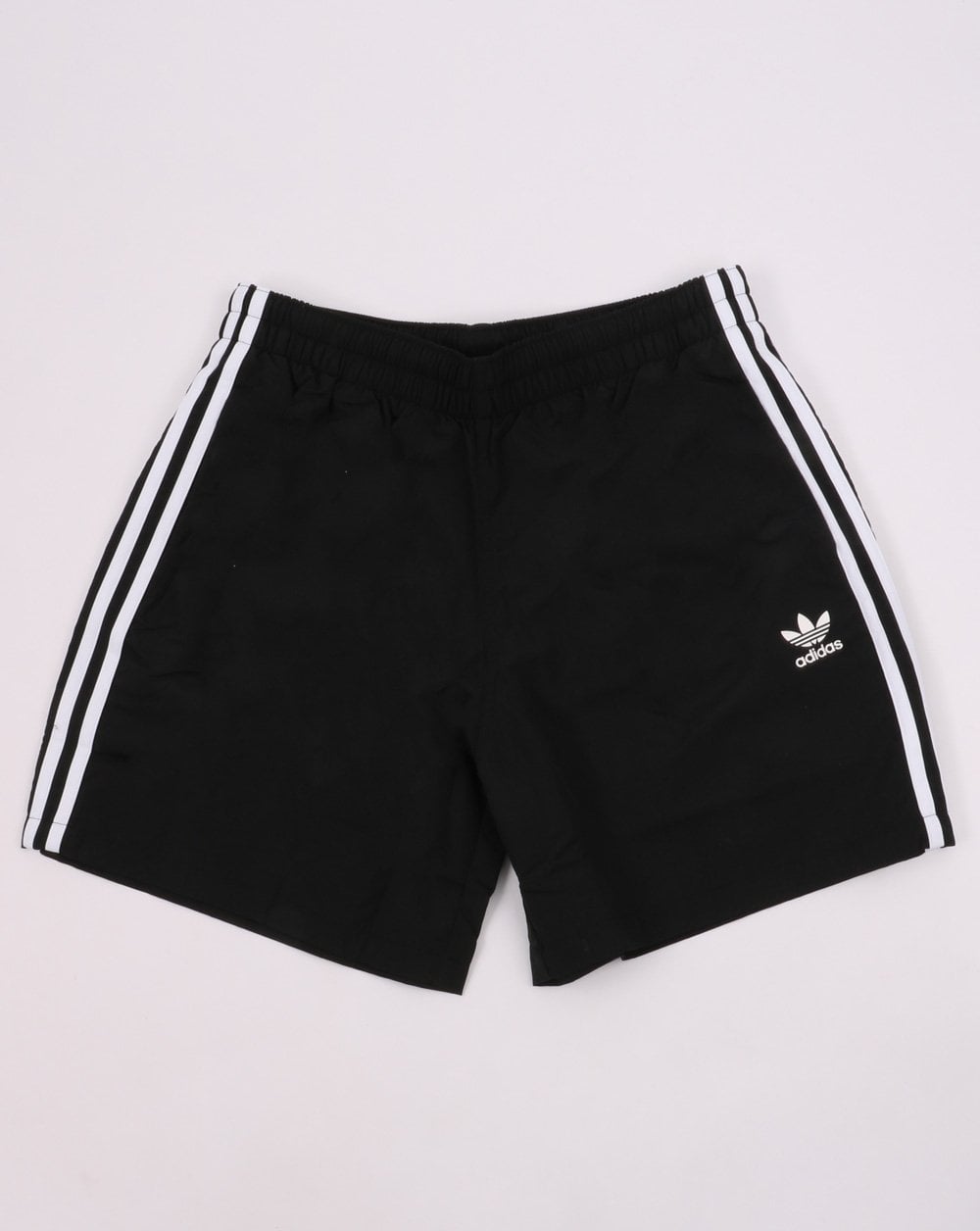 Adidas Originals 3 Stripes Swim Shorts Black