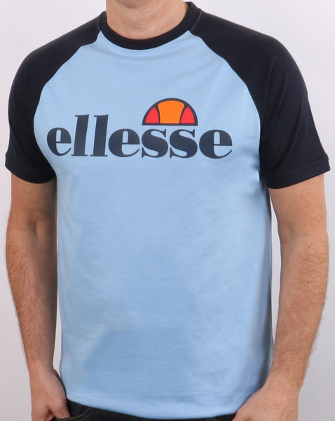 Ellesse Logo T Shirt Sky Blue/navy