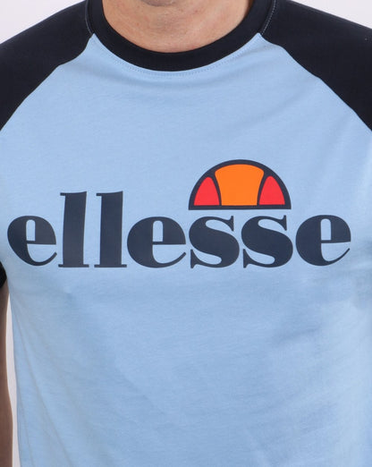 Ellesse Logo T Shirt Sky Blue/navy