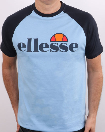 Ellesse Logo T Shirt Sky Blue/navy