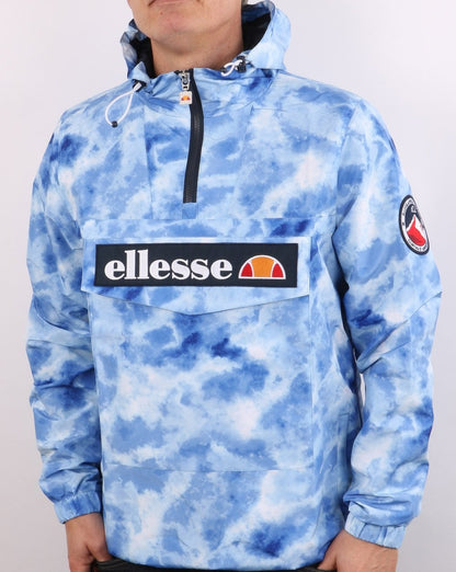 Ellesse Quarter Zip Jacket Tie Dye Blue