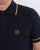 Trojan Knitted Polo Shirt Navy tipped