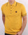 Trojan Knit Polo Shirt Mustard