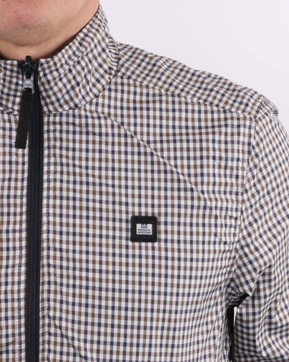 Weekend Offender Reversible Check Jacket Navy
