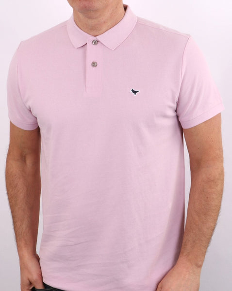 Weekend Offender Dove Polo Shirt Soft Pink