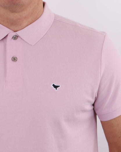 Weekend Offender Dove Polo Shirt Soft Pink