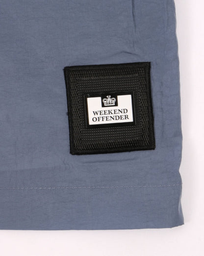 Weekend Offender Stacks Shorts Steel Blue