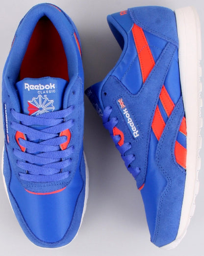Reebok Classic Nylon Trainers Bold Blue/Dynamic Red
