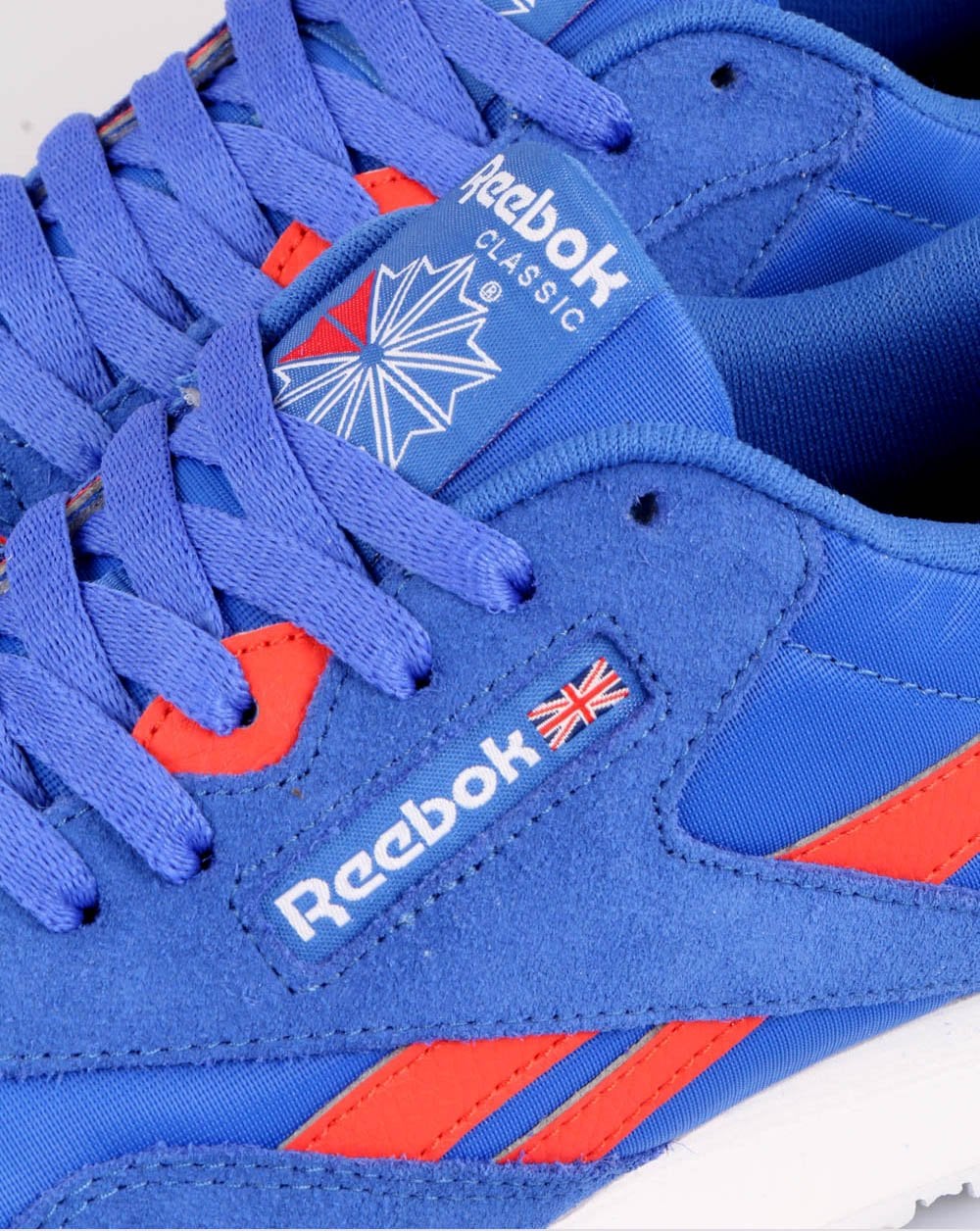 Reebok Classic Nylon Trainers Bold Blue/Dynamic Red