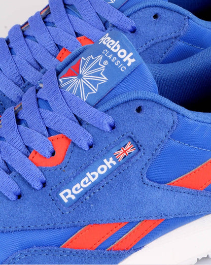 Reebok Classic Nylon Trainers Bold Blue/Dynamic Red