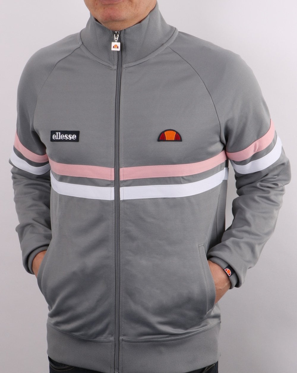 Ellesse Rimini Track Top Grey/Pink