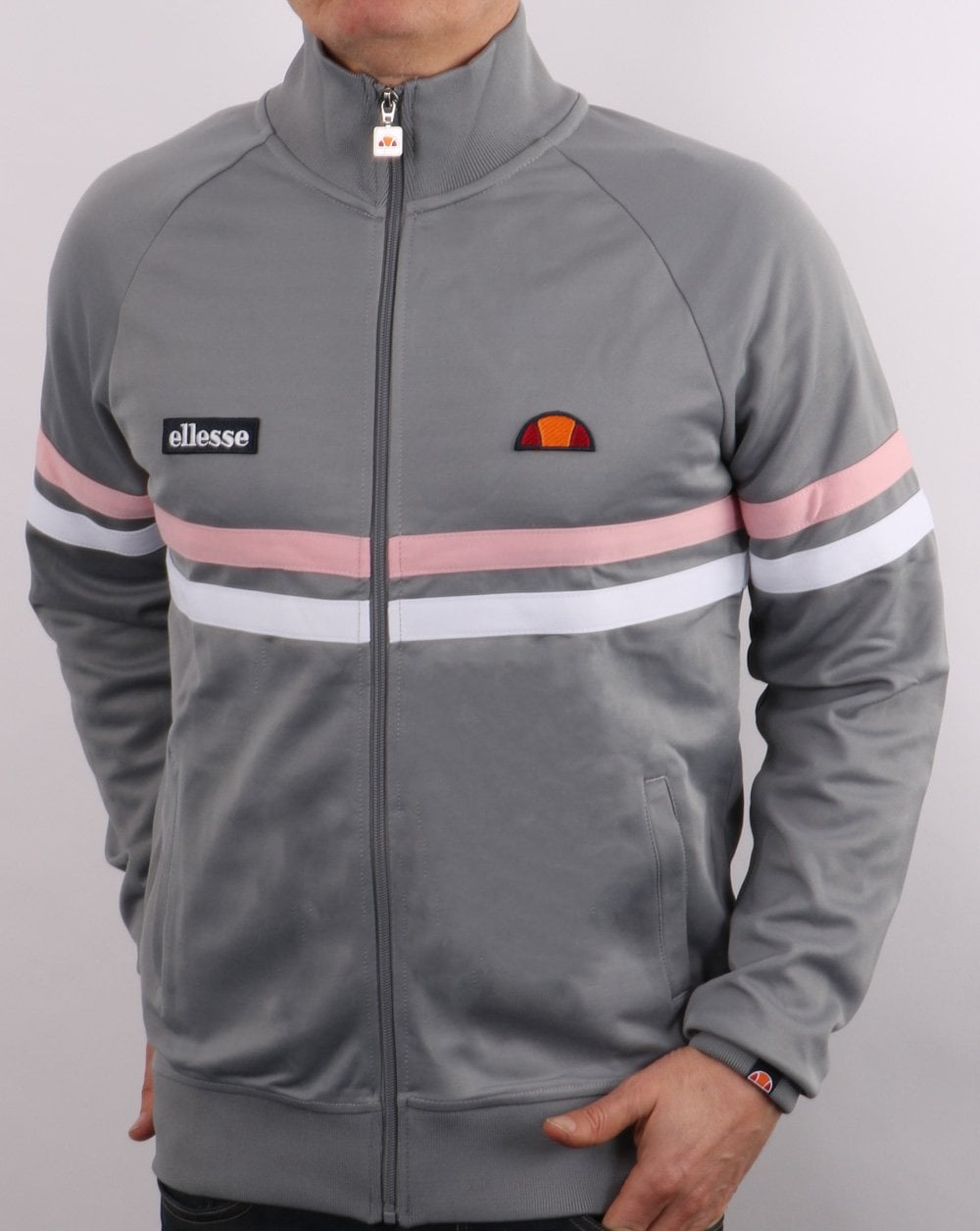 Ellesse Rimini Track Top Grey/Pink