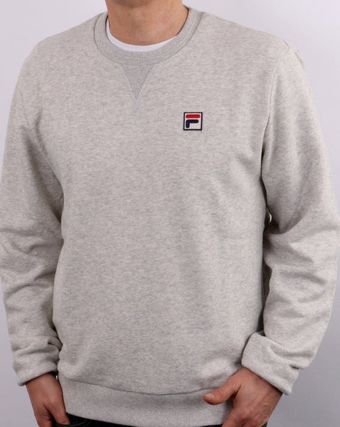 Fila Vintage Crew Sweatshirt Light Grey Marl