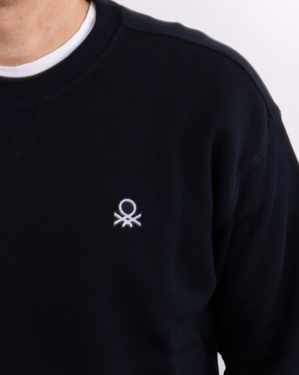 Benetton Logo Sweatshirt Navy