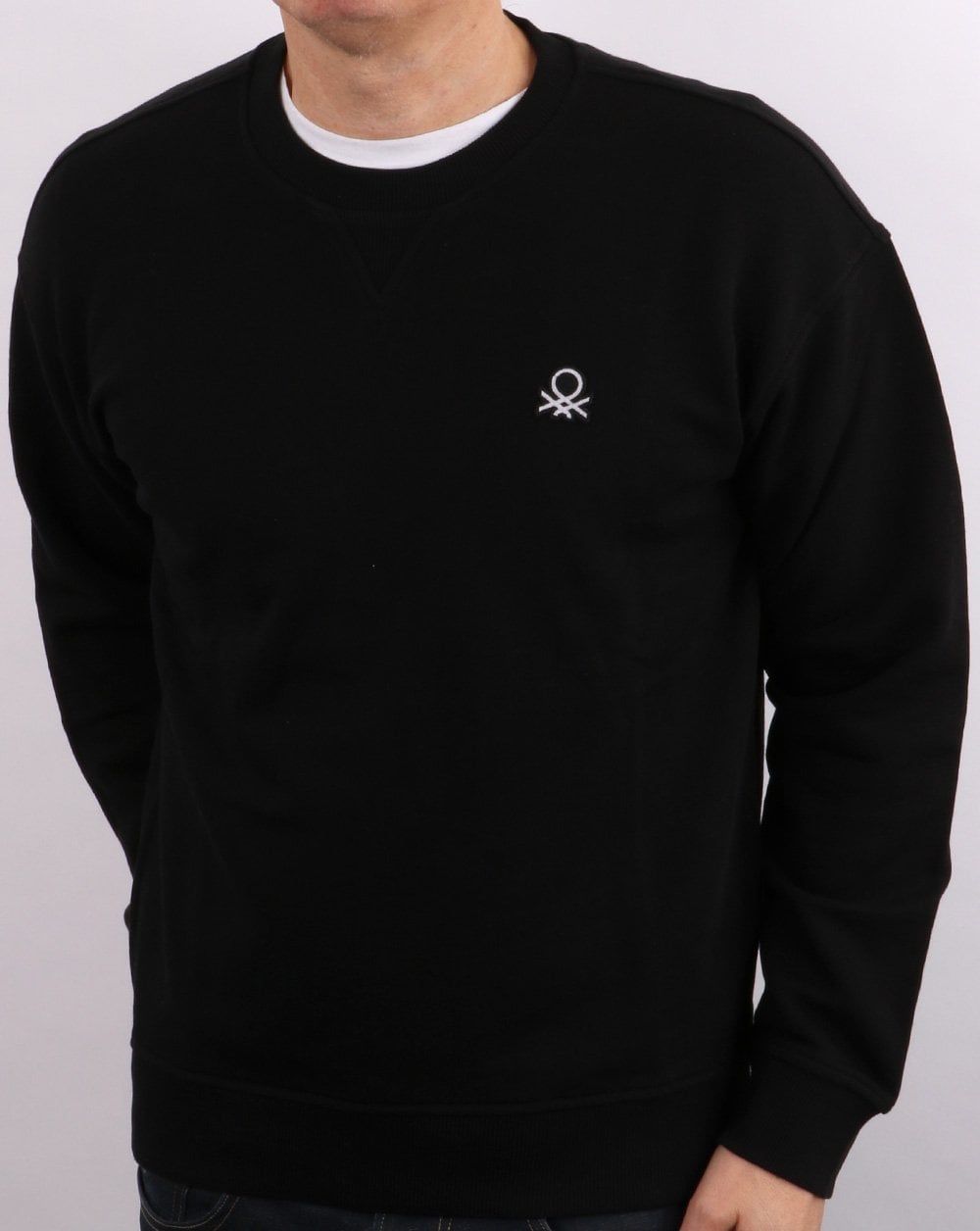 Benetton Logo Sweatshirt Black