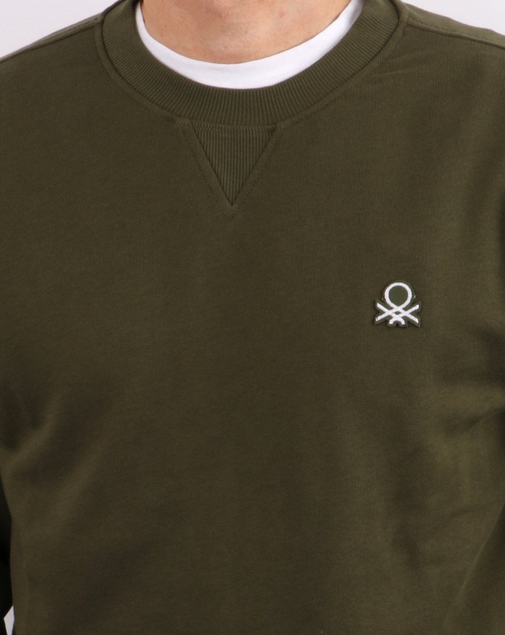 Benetton  Logo Sweatshirt Khaki
