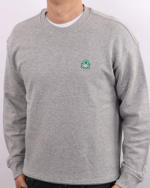 Benetton Logo Sweatshirt Grey