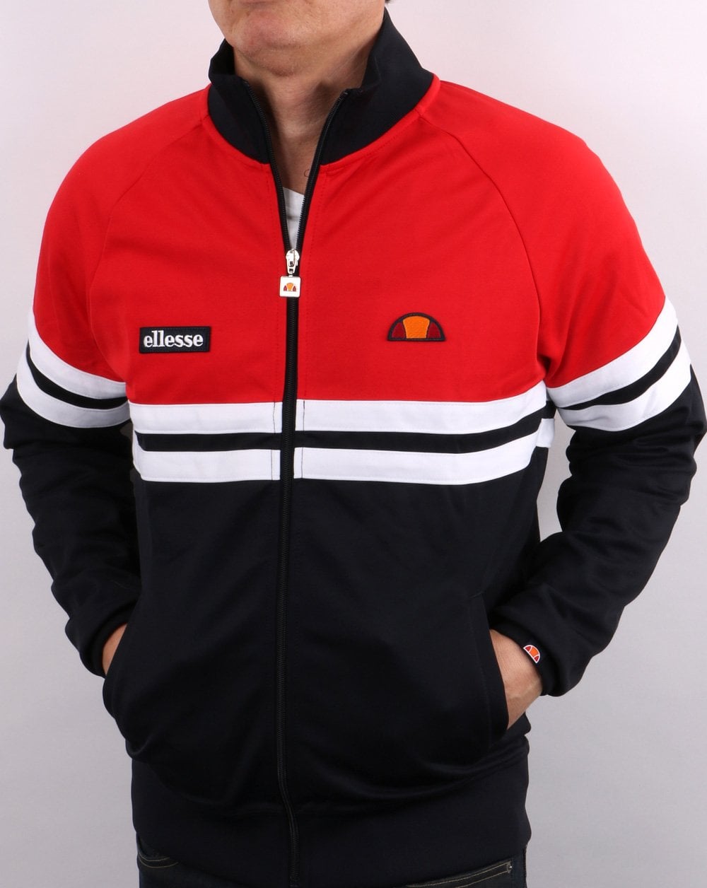 Ellesse Rimini Track Top Navy/Red