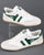 Gola Canvas Suede Trainer Off White/Green