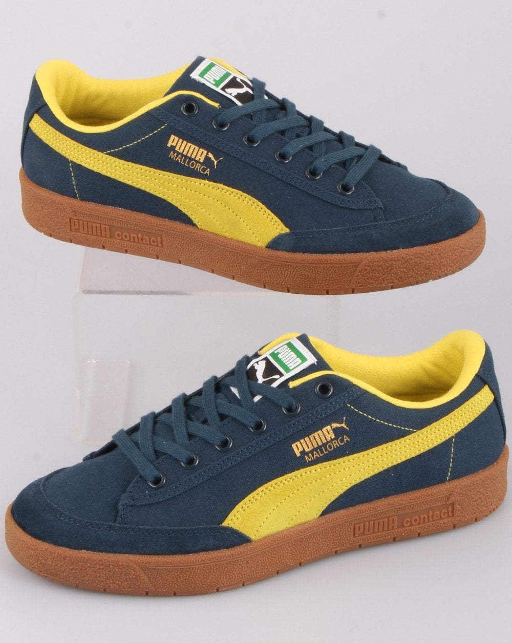 Puma Mallorca Trainer Navy/Fluro Yellow