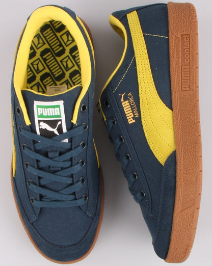 Puma Mallorca Trainer Navy/Fluro Yellow