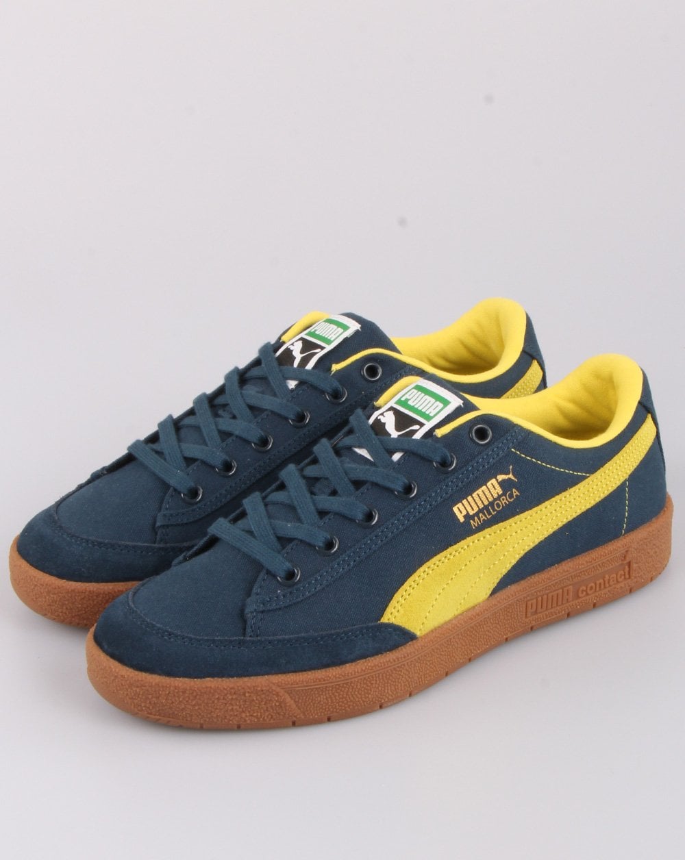 Puma Mallorca Trainer Navy/Fluro Yellow