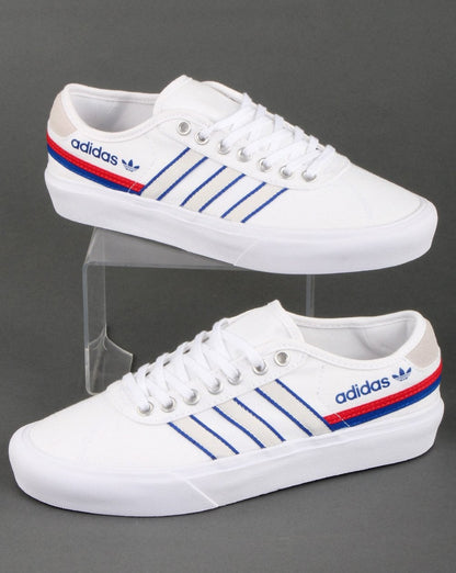 Adidas Delpala Trainers White/Scarlet/Royal