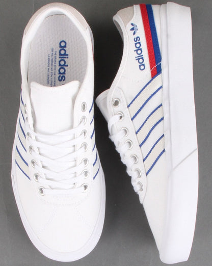 Adidas Delpala Trainers White/Scarlet/Royal