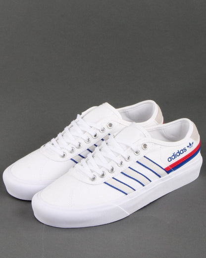 Adidas Delpala Trainers White/Scarlet/Royal