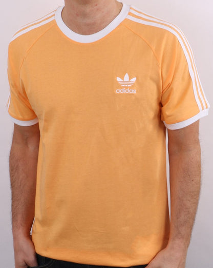 Adidas Originals 3 Stripes T Shirt Hazy Orange