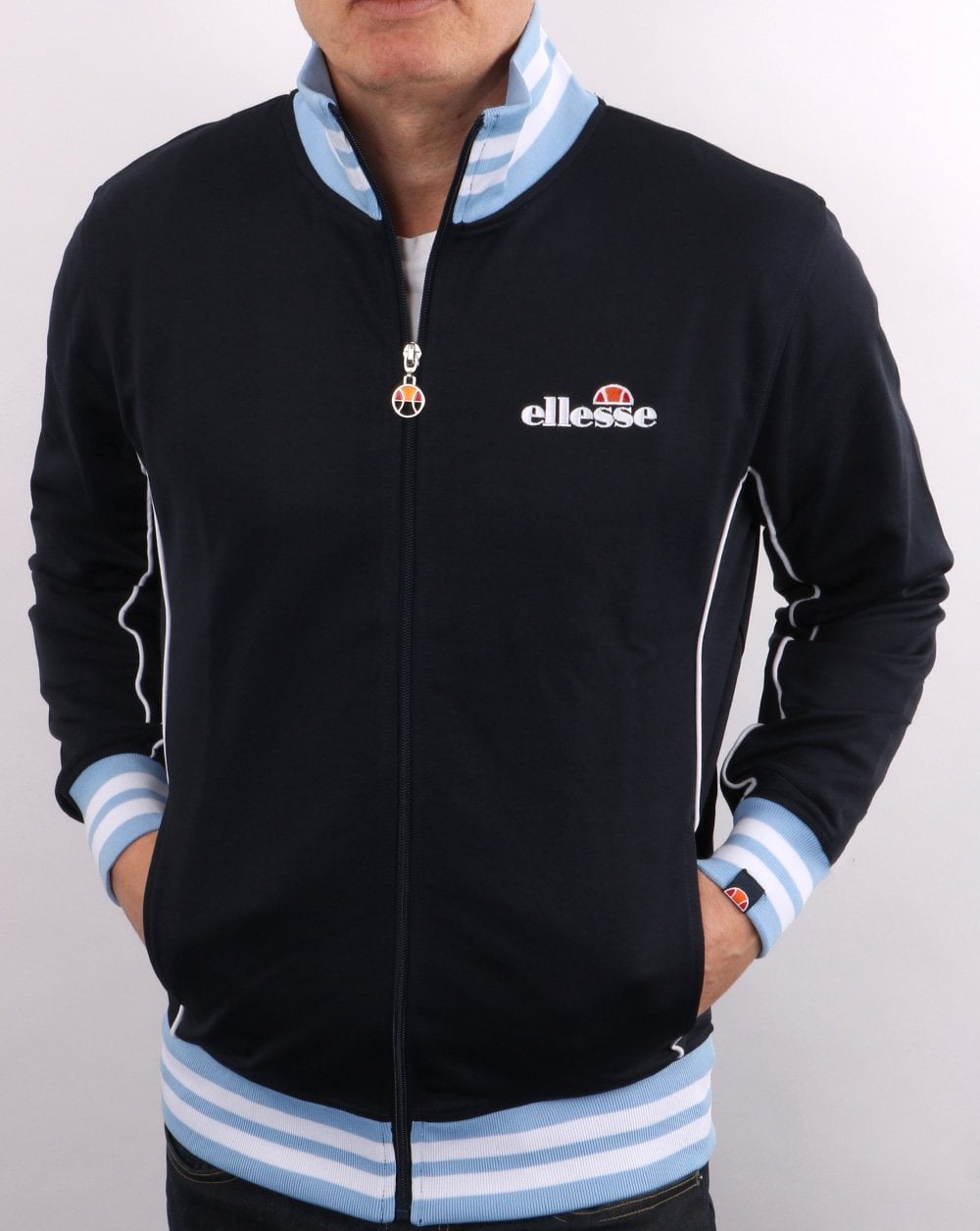 Ellesse Milano Track Top Navy / Sky
