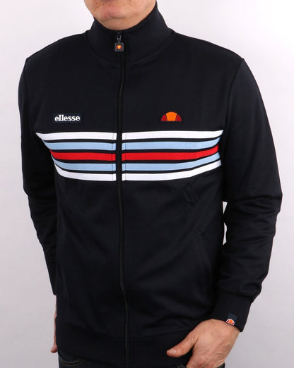 Ellesse 5 stripe Track Top Navy
