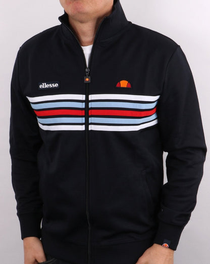 Ellesse 5 stripe Track Top Navy