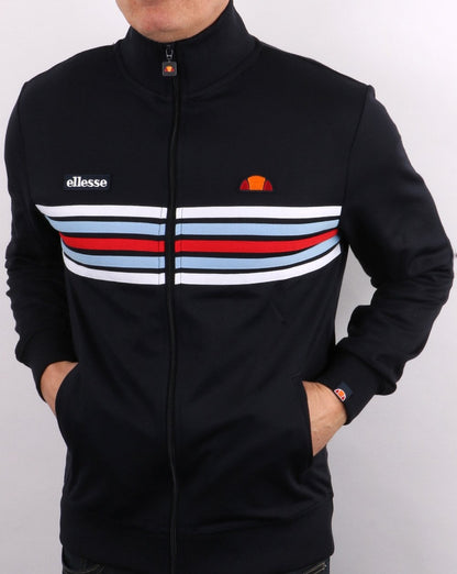 Ellesse 5 stripe Track Top Navy