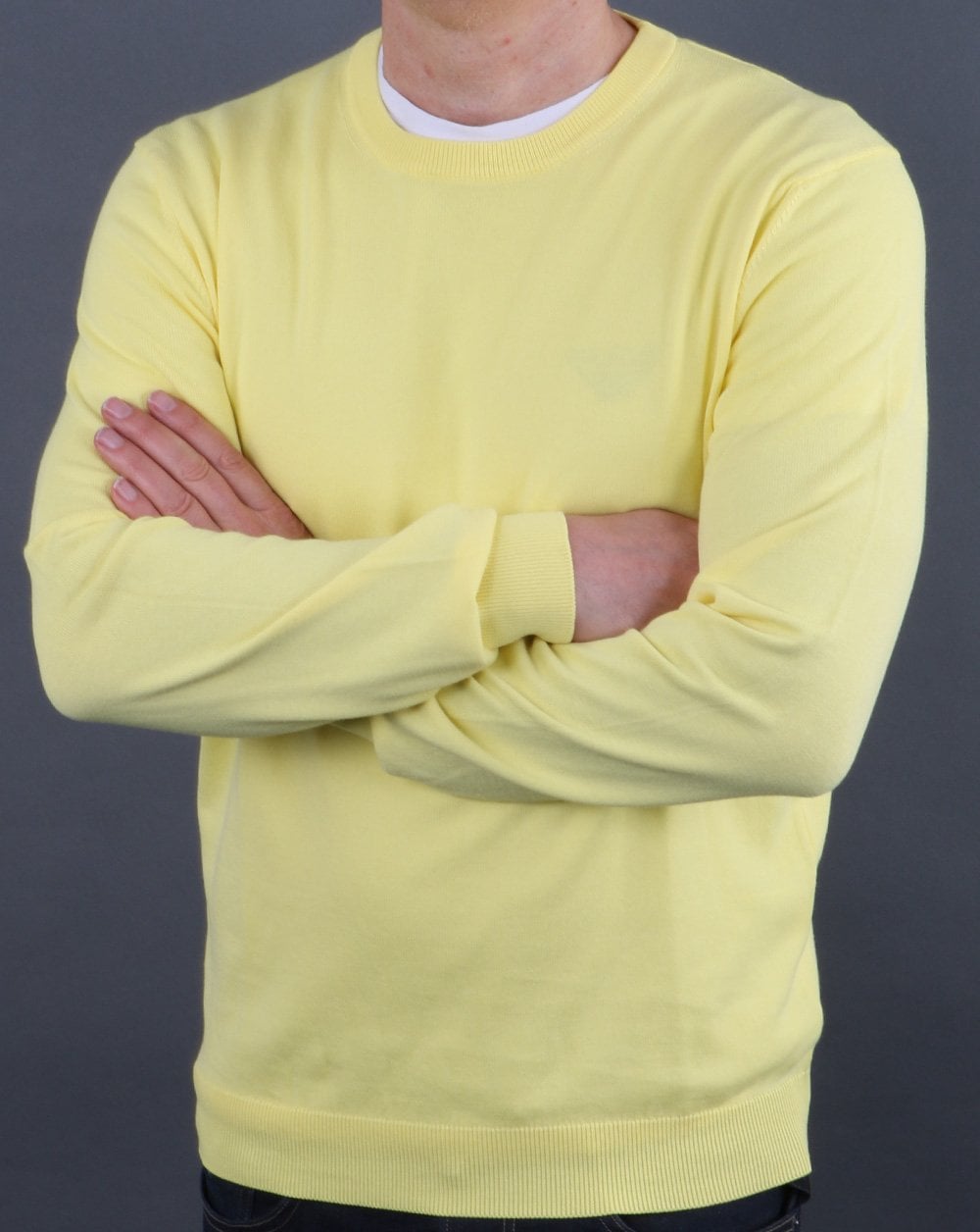 Benetton Knit Jumper Citrus Lemon