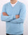 Benetton V-neck Knit Jumper Sky
