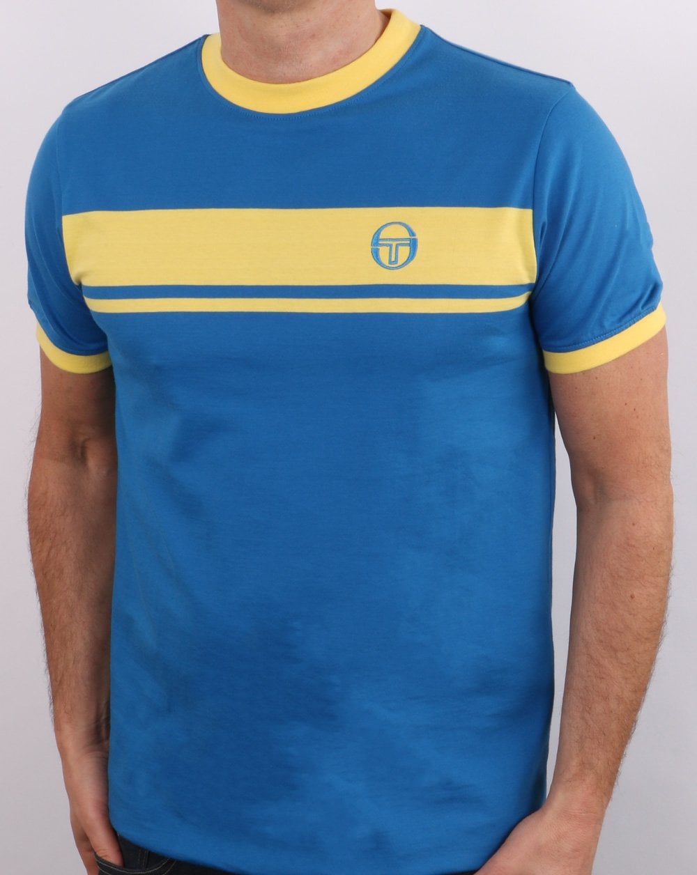 Sergio Tacchini Masters T Shirt Royal/yellow