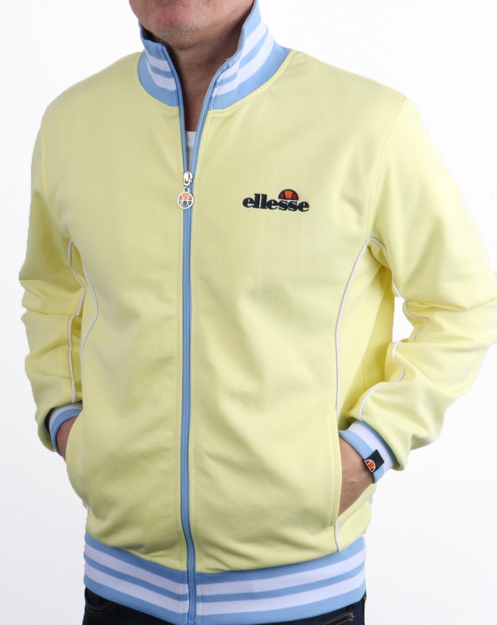 Ellesse Milano Track Top Light Yellow/Sky
