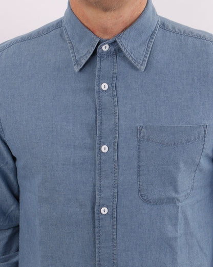 Benetton Chambray Shirt Blue