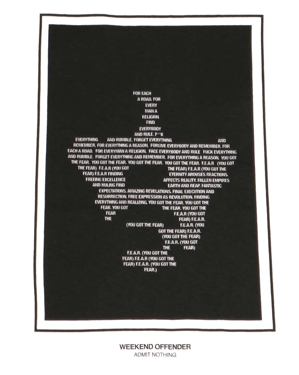 Weekend Offender F.E.A.R T-shirt White