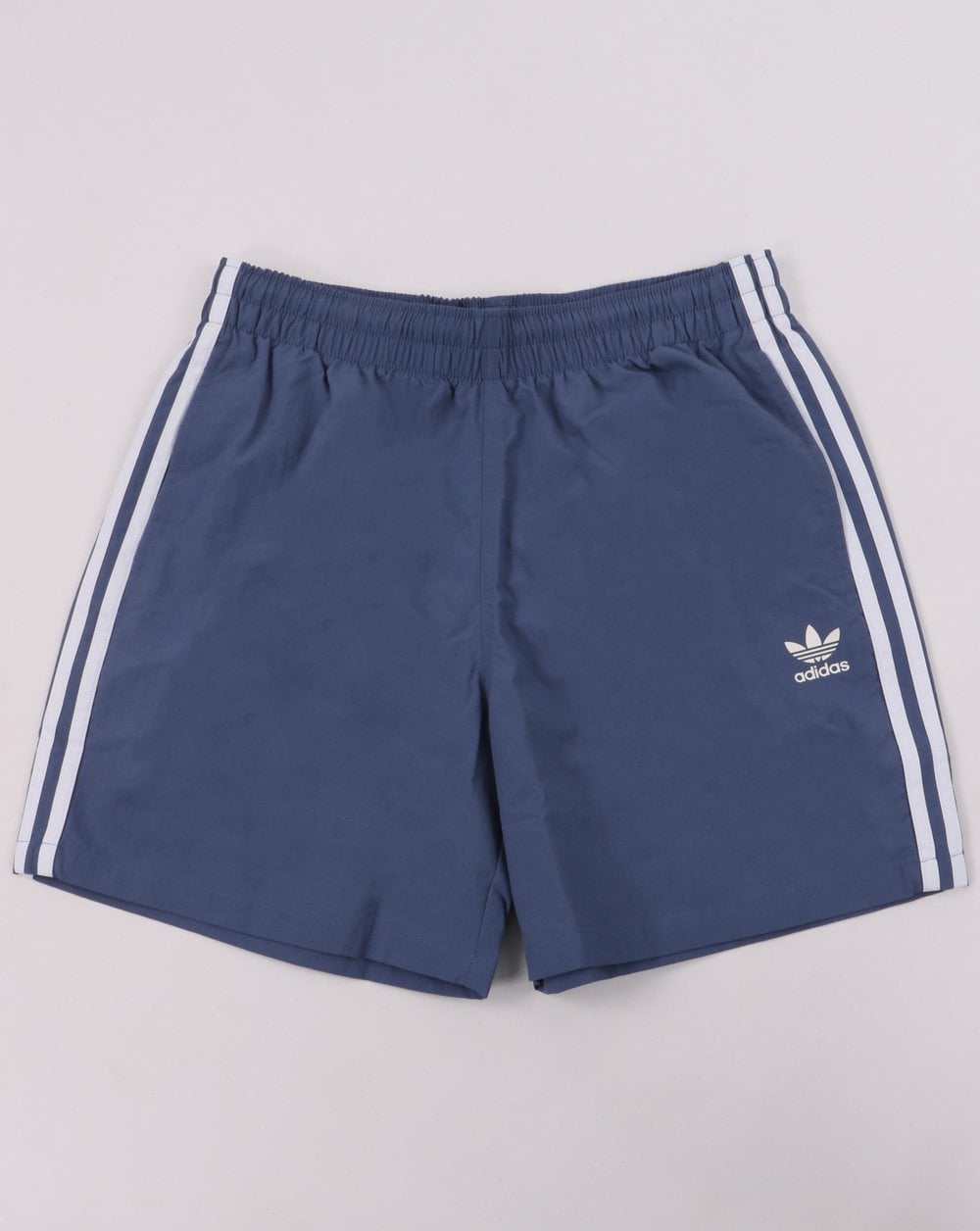 Adidas Originals 3 Stripes Swim Shorts Crew Blue