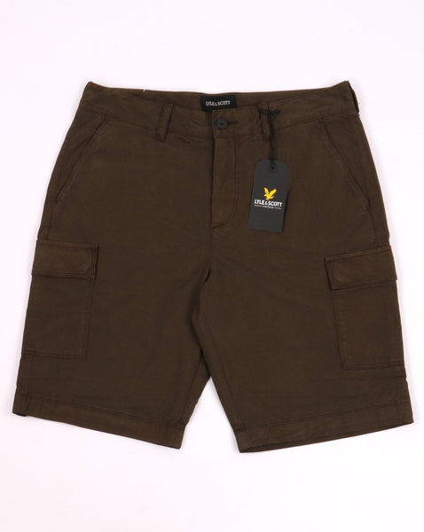 Lyle And Scott Cargo Shorts Trek Green