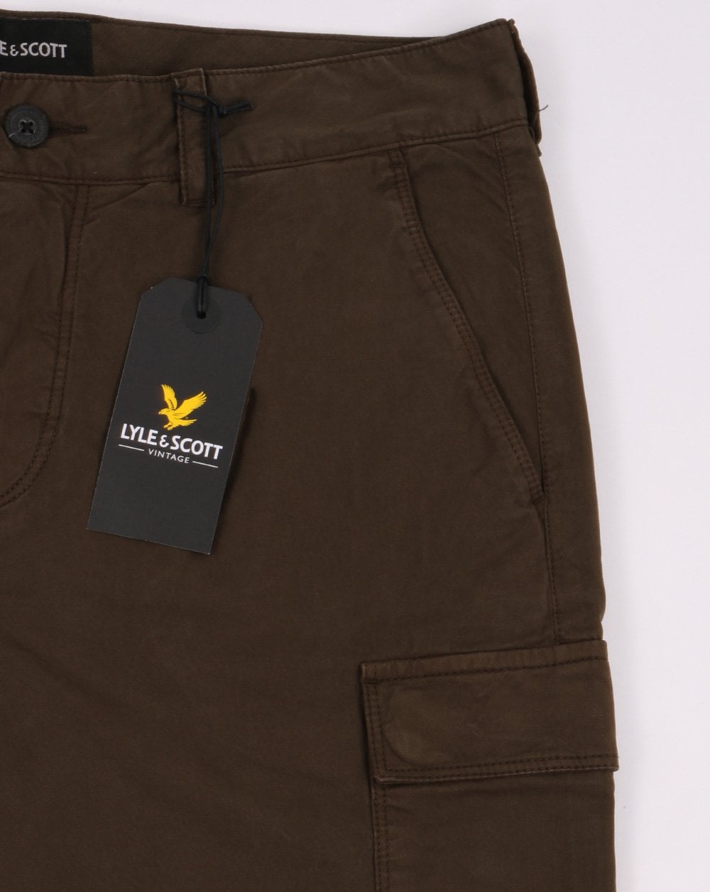 Lyle And Scott Cargo Shorts Trek Green