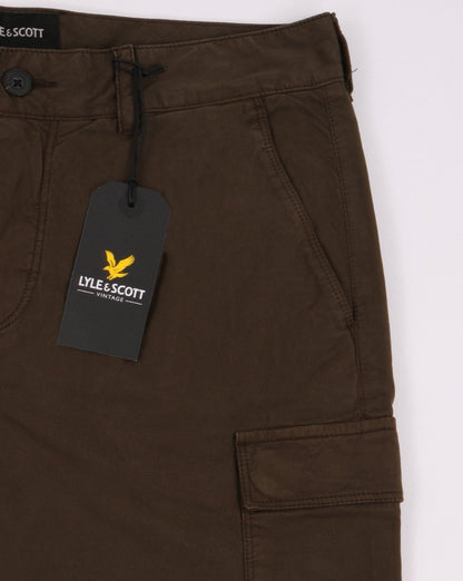 Lyle And Scott Cargo Shorts Trek Green