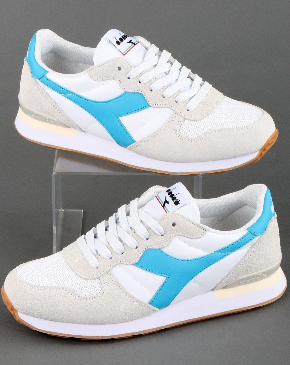 Diadora Camaro Trainers White/cyan